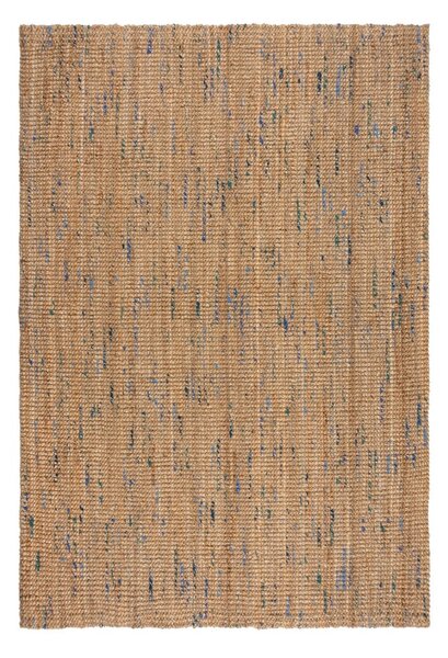 Niebiesko-naturalny dywan z juty tkany ręcznie 160x230 cm Jute Boucle Blue – Flair Rugs