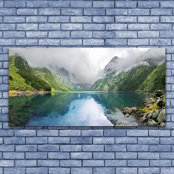 Obraz canvas Odbicie Gór w Jeziorze