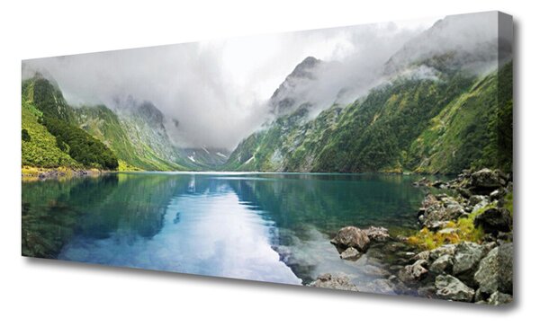 Obraz canvas Odbicie Gór w Jeziorze