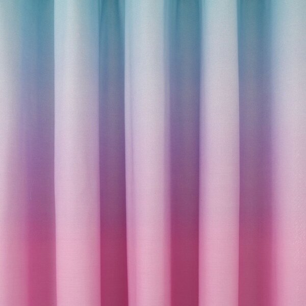 Różowo-fioletowa zasłona dziecięca 2 szt. 168x183 cm Ombre Rainbow Clouds – Catherine Lansfield
