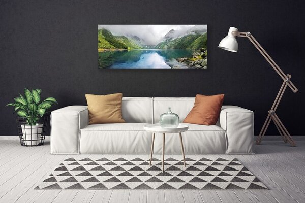Obraz canvas Odbicie Gór w Jeziorze