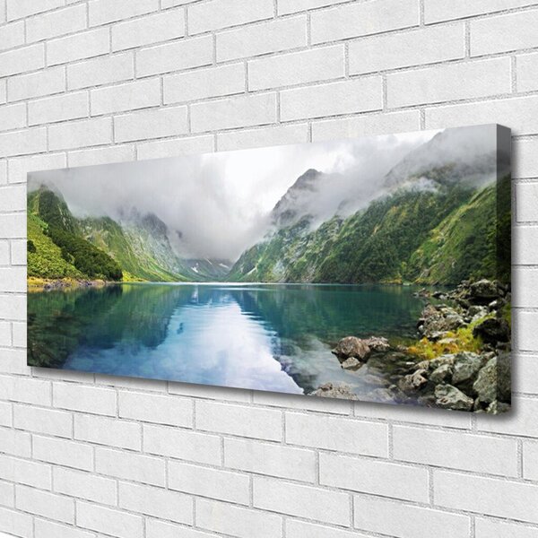 Obraz canvas Odbicie Gór w Jeziorze