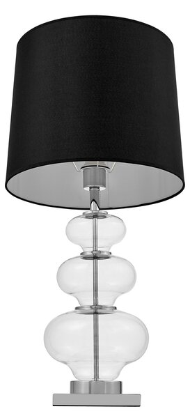 LAMPA NOCNA GLAMOUR CZARNA BRISTON
