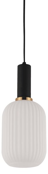 LAMPA WISZĄCA LOFT BIAŁO-CZARNA RICO
