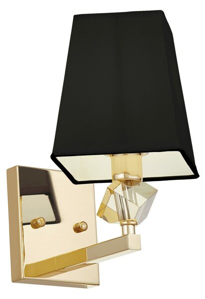 LAMPA ŚCIENNA KINKIET ZŁOTO-CZARNY MONTERO W1