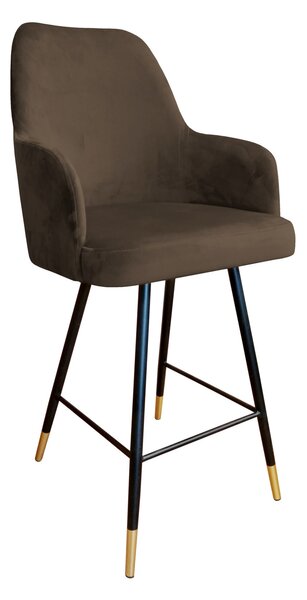 Hoker krzesło barowe Westa podstawa czarna/złota MG05