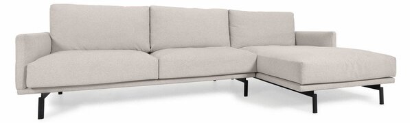 Beżowy narożnik Kave Home Galene, prawy róg, 254 cm
