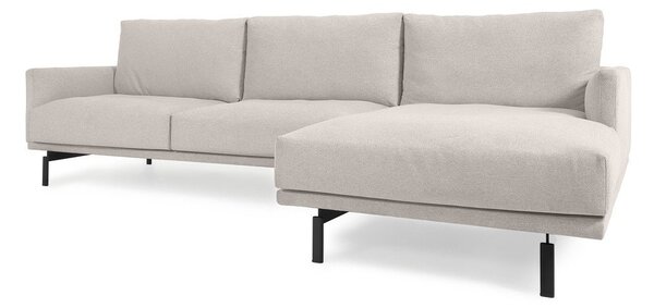 Beżowy narożnik Kave Home Galene, prawy róg, 254 cm