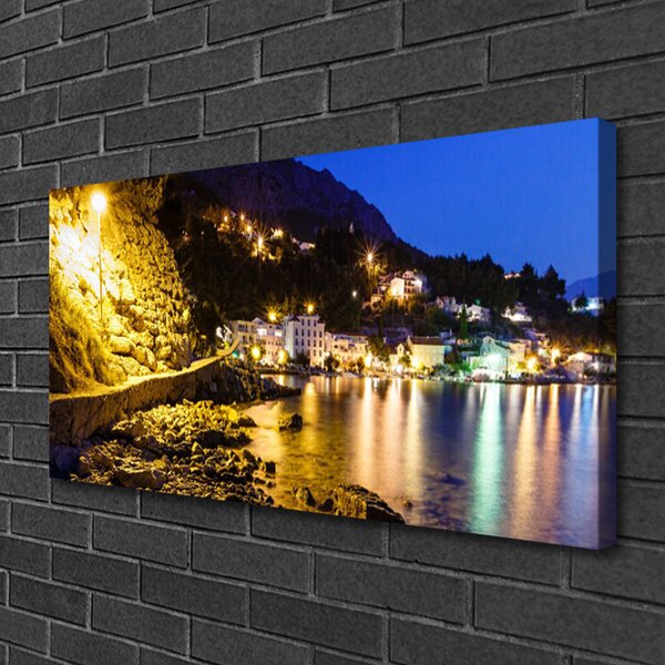 Obraz canvas na ścianę Szczyty Gór nad Oceanem
