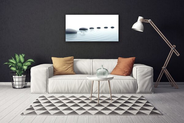 Obraz canvas Spokój Zen: Kamienie i Woda