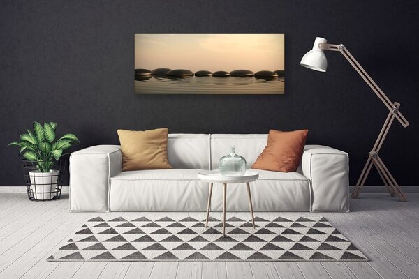 Obraz canvas Refleksy Wody na Kamieniach