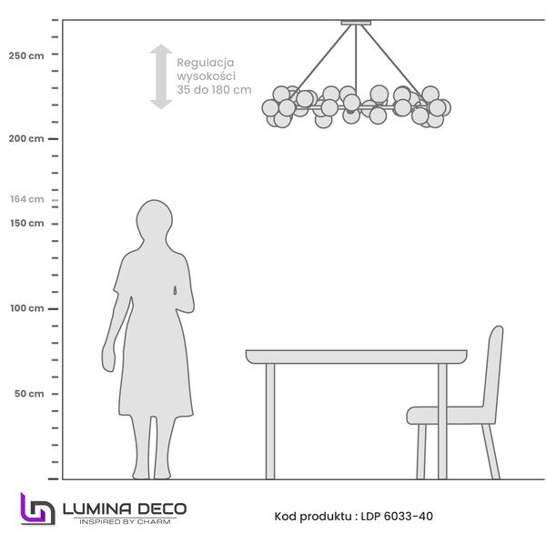 LAMPA WISZĄCA NOWOCZESNA CHROMOWANA BIAŁE KULE MARSIADA 40