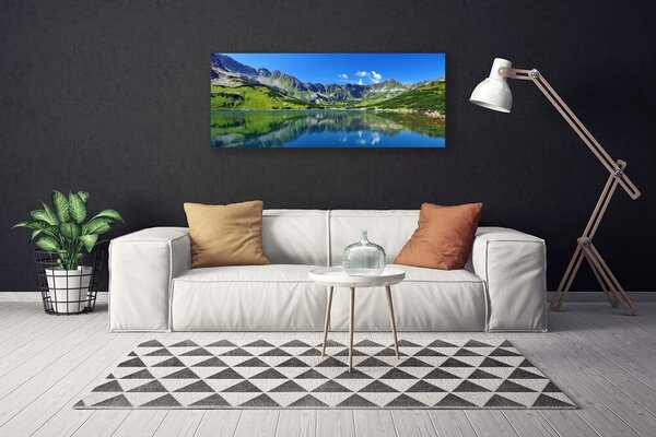 Obraz canvas Spokój Górskiego Jeziora