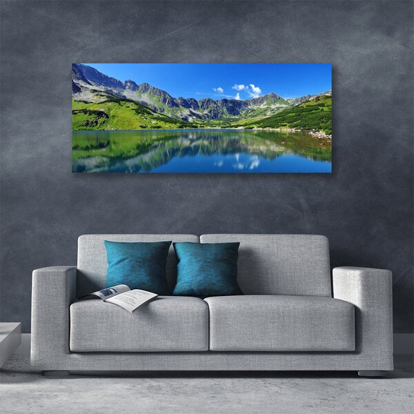 Obraz canvas Spokój Górskiego Jeziora