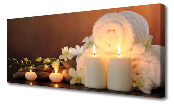 Zdjęcie na płótnie Wieczór Relaksu: Świece i Spa