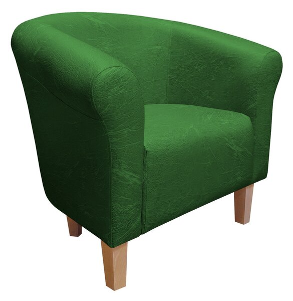 Fotel Milo AL13 zielony nogi buk