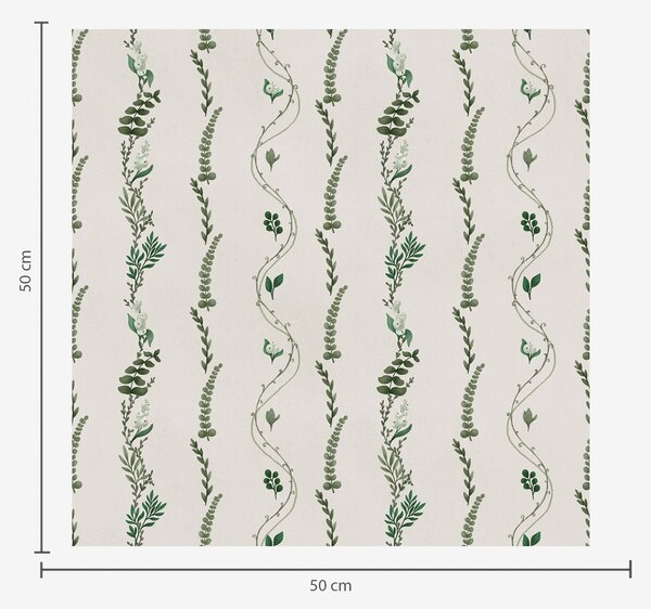 Tapety Cienkie pionowe liany eukaliptusowe na beżowym tle, Tapety Z kwiatami, a00817 : Uwalls.pl