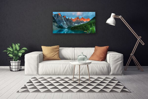 Obraz canvas Alpejska Sielanka nad Wodą