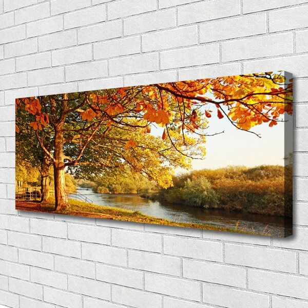 Obraz canvas Drzewo nad Lustrem Jeziora
