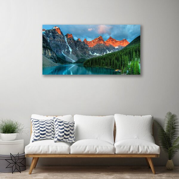 Obraz canvas Alpejska Sielanka nad Wodą