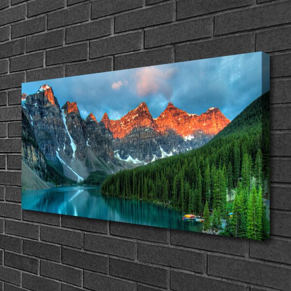 Obraz canvas Alpejska Sielanka nad Wodą