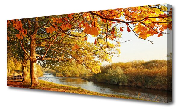 Obraz canvas Drzewo nad Lustrem Jeziora