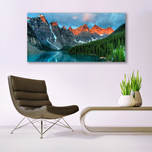 Obraz canvas Alpejska Sielanka nad Wodą