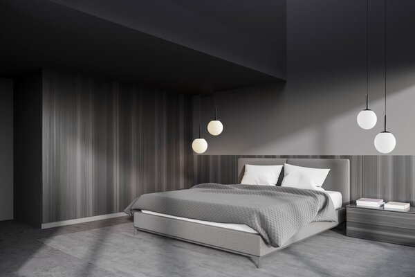 LAMPA WISZĄCA NOWOCZESNA CZARNA BIAŁA KULA FREDICA 15 LUMINA DECO