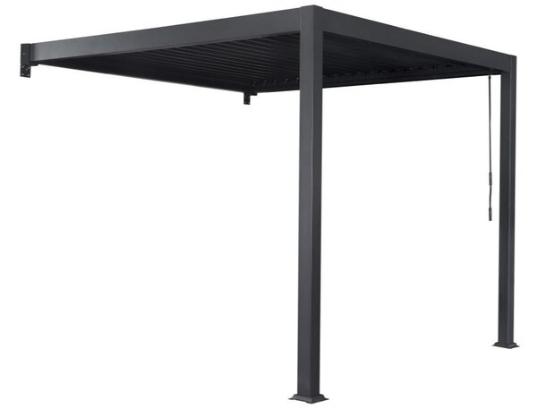 Pergola tarasowa przyścienna Lagos 3 x 4 m Garden Point antracyt