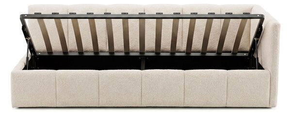 MebleMWM Łóżko tapicerowane z pojemnikiem 5084G-R | 90x200 | Boucle | Beż #8