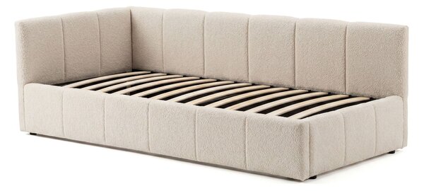 MebleMWM Łóżko tapicerowane z pojemnikiem 5084G-L | 90x200 | Boucle | Beż #8