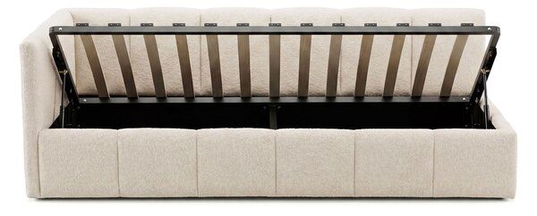 MebleMWM Łóżko tapicerowane z pojemnikiem 5084G-L | 90x200 | Boucle | Beż #8