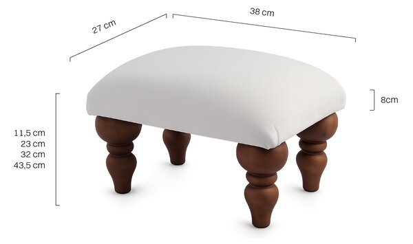 Podnóżek do fotela Cream