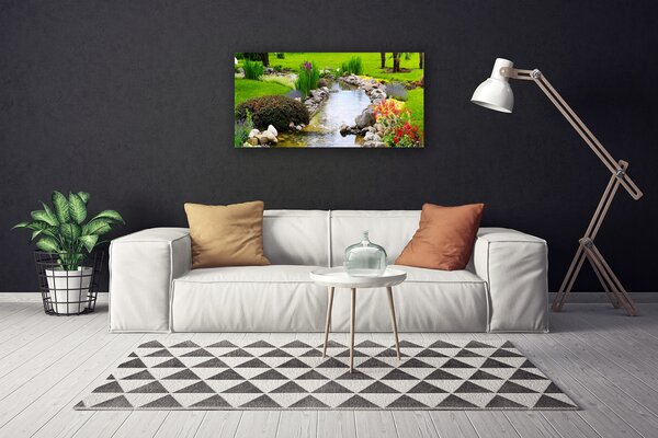 Obraz canvas Ogród nad Brzegiem Jeziora