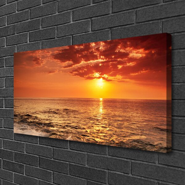 Obraz canvas Złota Godzina nad Oceanem