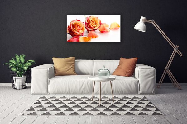 Obraz canvas Aksamitne Róże w Ogrodzie
