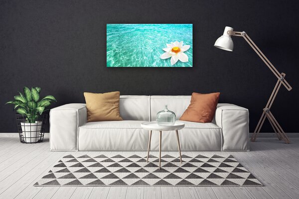 Obraz canvas na ścianę Kwiat Lotosu na Wodzie