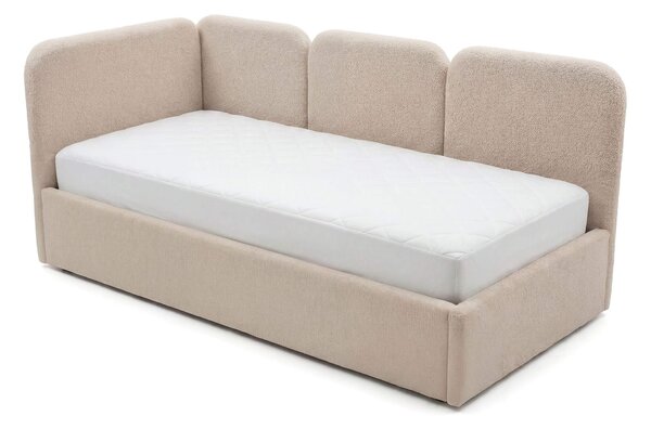 MebleMWM Łóżko tapicerowane z pojemnikiem 5086G-L | 90x200 | Boucle | Beż #8