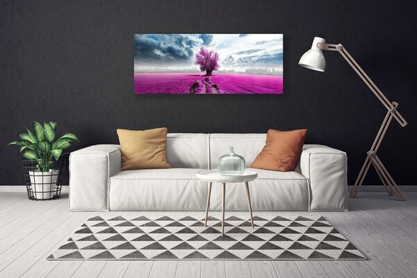 Obraz canvas Drzewo na Horyzoncie Łąki