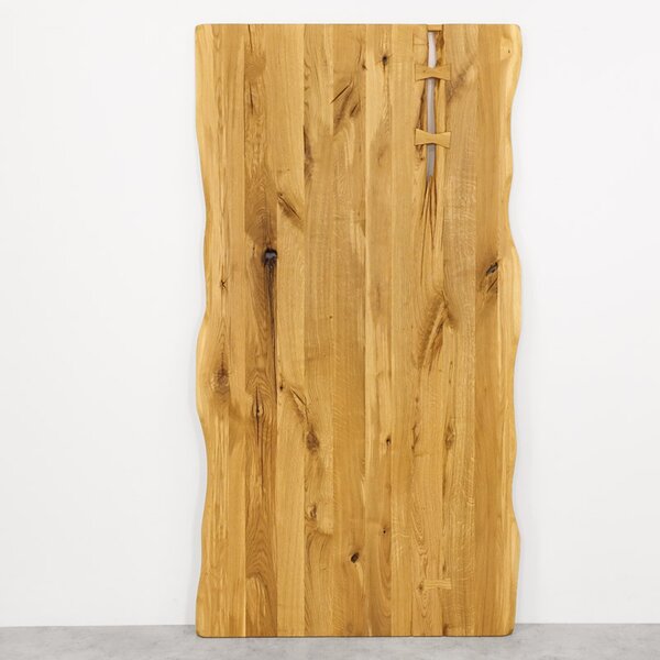 Drzwi przesuwne drewniane dębowe jednoskrzydłowe ONE BOARD RUSTIC olej naturalny