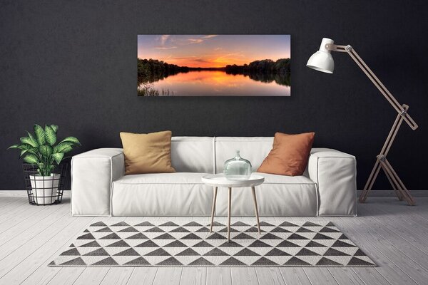 Obraz canvas Leśna Cisza nad Jeziorem