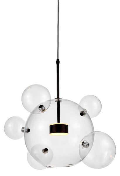 NOWOCZESNA LAMPA WISZĄCA CZARNA NERONI W6