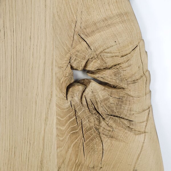 Drzwi przesuwne drewniane dębowe jednoskrzydłowe ONE BOARD RUSTIC surowe