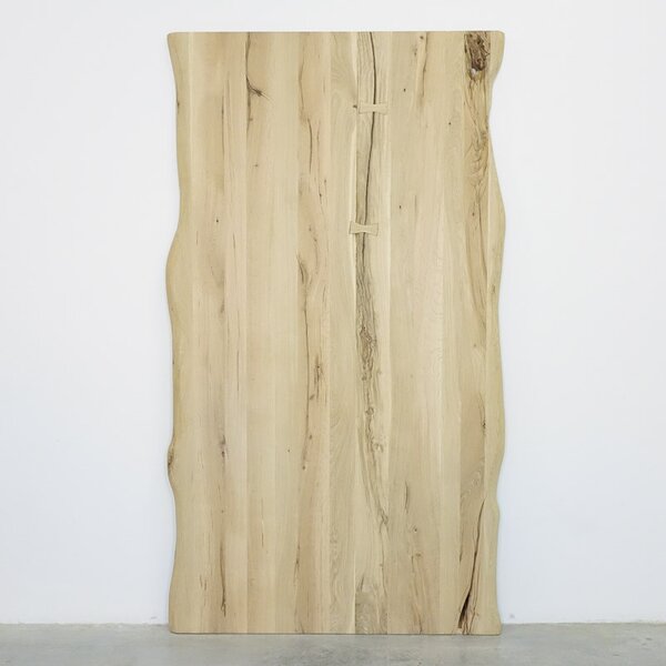 Drzwi przesuwne drewniane dębowe jednoskrzydłowe ONE BOARD RUSTIC surowe