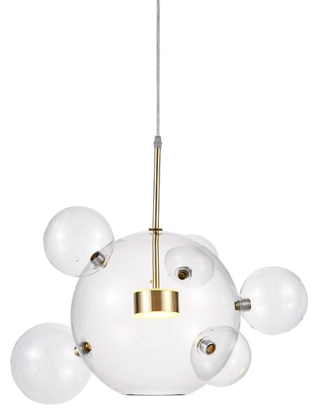 NOWOCZESNA LAMPA WISZĄCA ZŁOTA NERONI W6