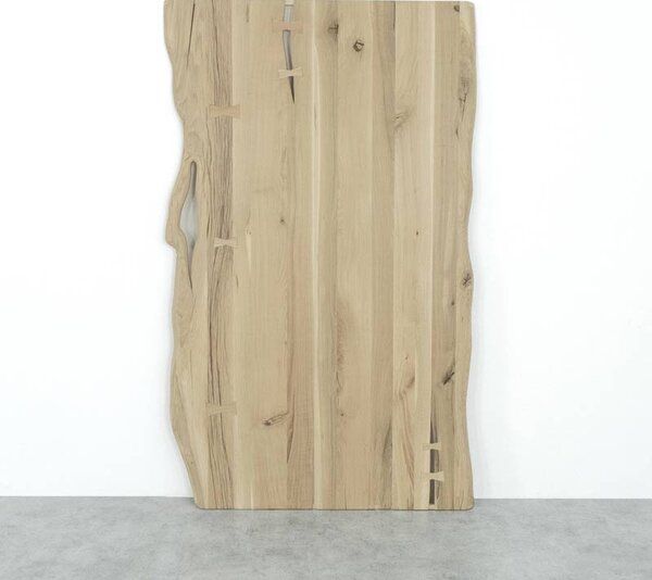 Drzwi przesuwne drewniane dębowe jednoskrzydłowe ONE BOARD RUSTIC surowe