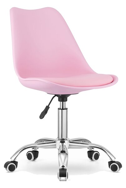 MebleMWM Krzesło obrotowe MSA009 | Różowy | Outlet