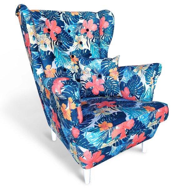 EMWOmeble Fotel w kwiaty - USZAK 7