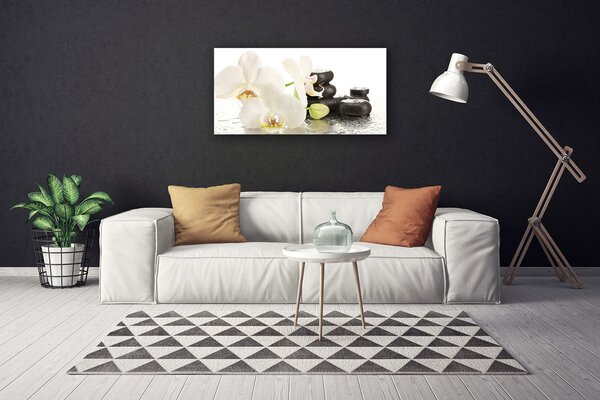 Obraz canvas Spokój Zen: Kwiatowa Harmonia
