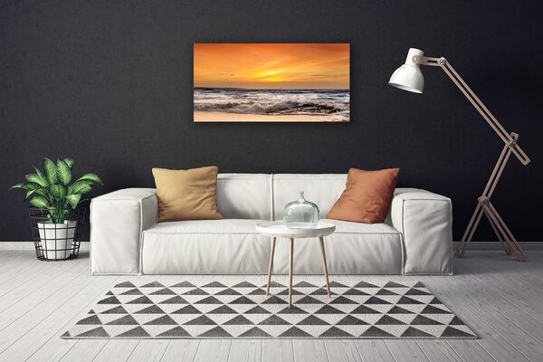 Obraz canvas Słoneczne Refleksy na Falach